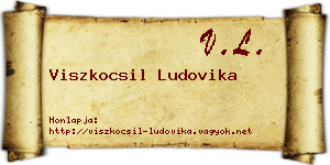 Viszkocsil Ludovika névjegykártya